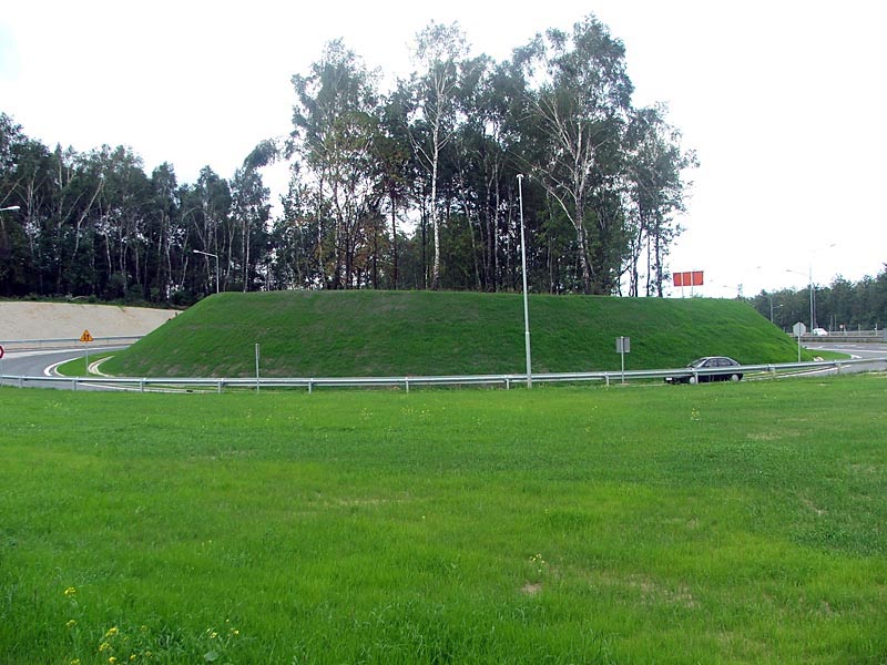 Steep slopes with green facing